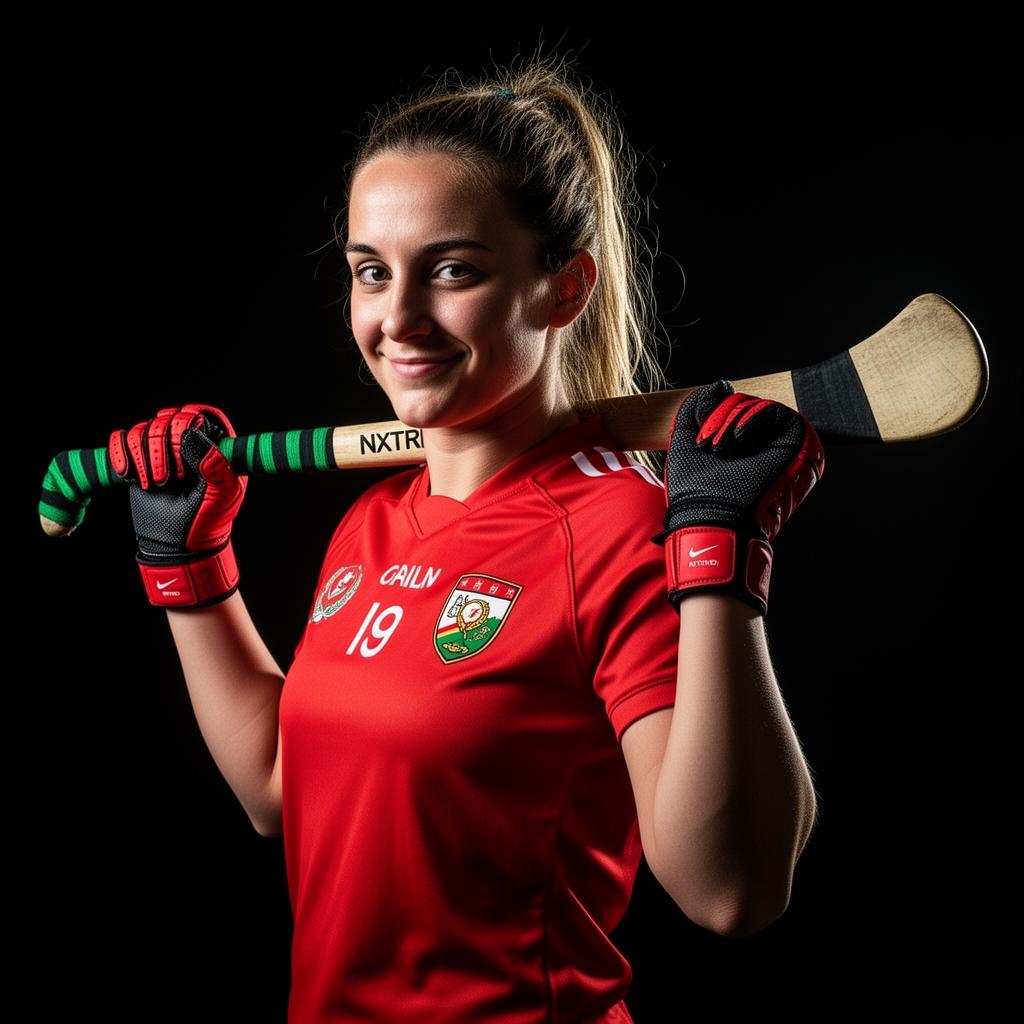 AOIFE Ó BRIAIN, Camogie · Cork, wearing NXT BLL gloves